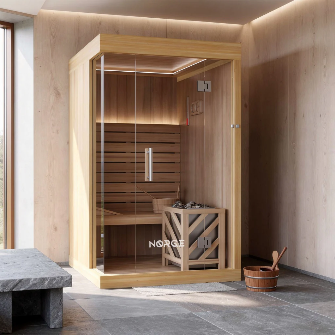 Indoor Finnish Sauna Ritual