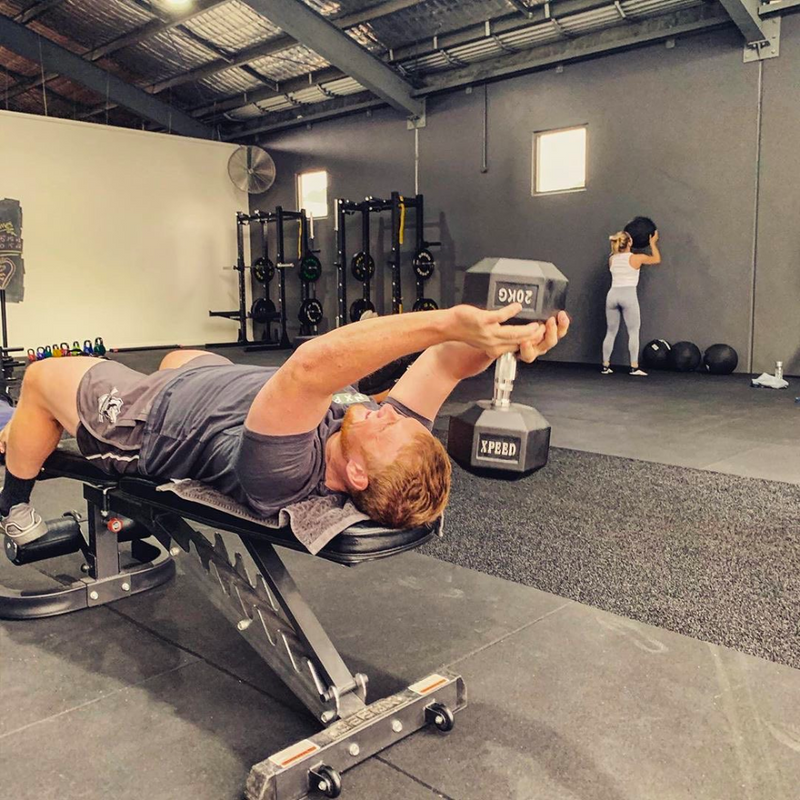 Xpeed Rubber Hex Dumbbells