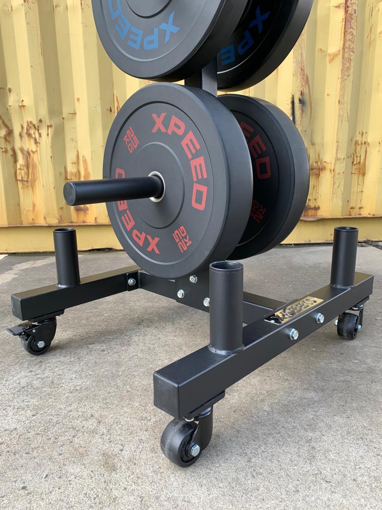 Xpeed Bumper Plate Tree With Wheels